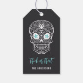 Calavera Skull Personalisiert Halloween Geschenkanhänger (Vorderseite)