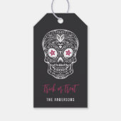 Calavera Skull Personalisiert Halloween Geschenkanhänger (Vorderseite)