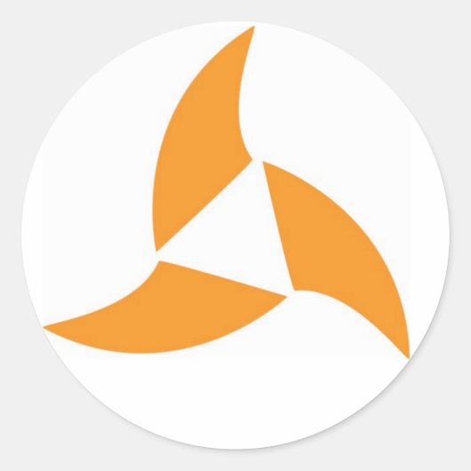 Calavera Surf Company Logo-Aufkleber Runder Aufkleber (Vorderseite)