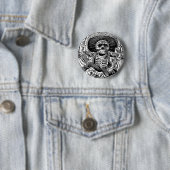 Calavera Tag der Toten Button (Beispiel)