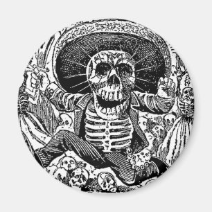 Calavera Tag der Toten Magnet