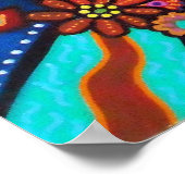 Calavera Virgen Guadalupe Poster (Ecke)