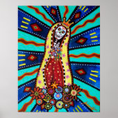 Calavera Virgen Guadalupe Poster (Vorne)