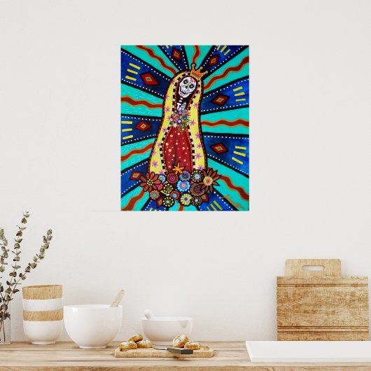 Calavera Virgen Guadalupe Poster (Küche)