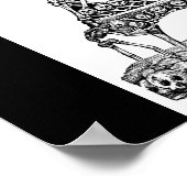 Calavera vom Eiffelturm, Ende des 19. Jahrhunderts Poster (Ecke)