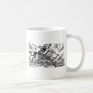 "Calavera von Don Quichote" circa frühem 1900's Kaffeetasse