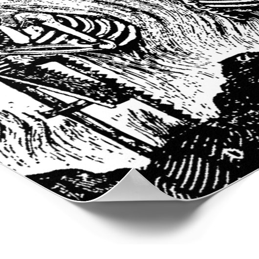 Calavera von Künstlern und Künstlern c. Mexiko der Poster (Ecke)