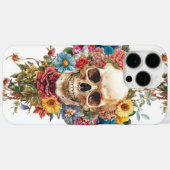 Calavera y flores Case-Mate iPhone hülle (Rückseite (Horizontal))
