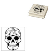 Calavera Zuckerschädel 2 Illustration Art Briefmar Gummistempel (Stempel)