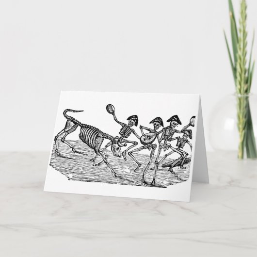 Calaveras an der Ausführung die Stiere C. 1800's Karte (Vorderseite)