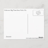 Calaveras Big Trees Staat Park, CA. Postkarte (Rückseite)
