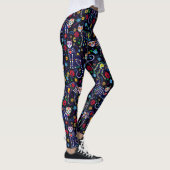 Calaveras Cats Day of the Dead Pop Leggings (Rechts)