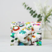 Calaveras de Azúcar en día de Muertos Postkarte (Stehend Vorderseite)