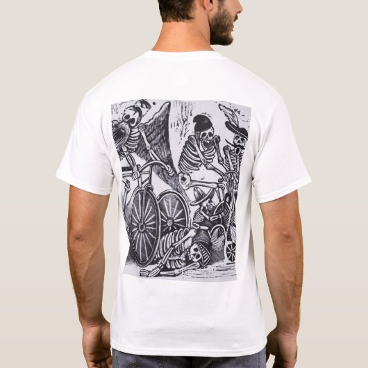 Calaveras Riding Bicycles T-Shirt (Rückseite)