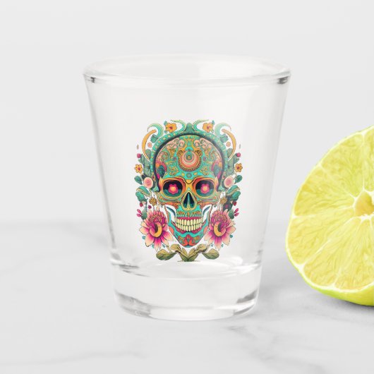 Calaveras Skull Schnapsglas (Vorderseite)