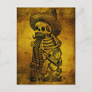Calaveras von José Guadalupe Posada aus dem Heap Postkarte