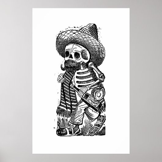 Calaveras von José Guadalupe Posada Poster (Vorne)