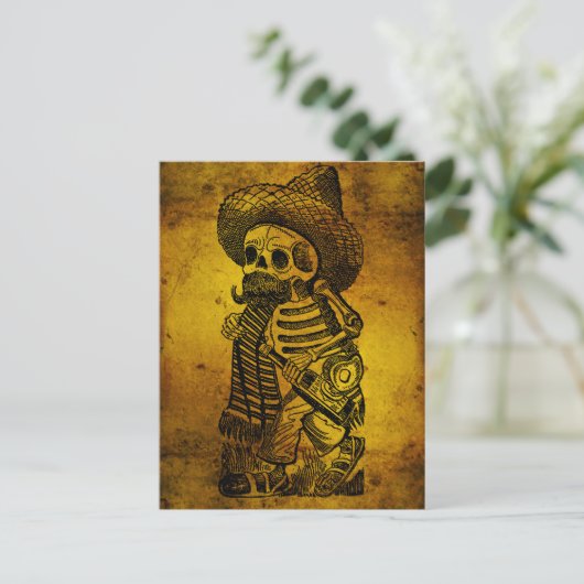 Calaveras von José Guadalupe Posada Postkarte (Stehend Vorderseite)