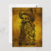 Calaveras von José Guadalupe Posada Postkarte (Vorne/Hinten)