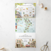 Calbria Italien | Karte für den Mittelmeerraum (Innenseite)