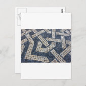 Calcada Portuguesa, portugiesischer Bürgersteig Postkarte (Vorne/Hinten)