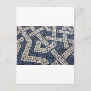 Calcada Portuguesa, portugiesischer Bürgersteig Postkarte
