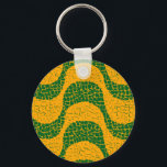 Calçadão de Copacabana, Rio de Janeiro, Brasilien Schlüsselanhänger<br><div class="desc">Sidewalk von Copacabana,  RJ. Die grafische Wellen in schwarz-weiß portugiesischen Steinen. Ein gutes Geschenk für Cariocas oder für Rio Liebhaber. Eine große Auswahl an brasilianischen Souvenirs</div>