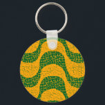 Calçadão de Copacabana, Rio de Janeiro, Brasilien Schlüsselanhänger<br><div class="desc">Sidewalk von Copacabana,  RJ. Die grafische Wellen in schwarz-weiß portugiesischen Steinen. Ein gutes Geschenk für Cariocas oder für Rio Liebhaber. Eine große Auswahl an brasilianischen Souvenirs</div>