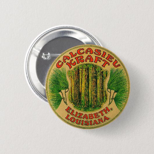 Calcasieu Kraft Bags Button (Vorne & Hinten)