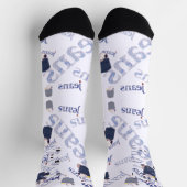 Calcetines de estampado integral con azul jeans socken (Oben)