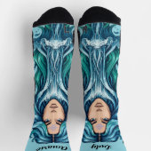 Calcetines Lady Acuario – Toque astrológico en tu Socken (Oben)