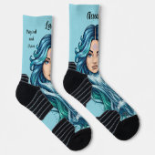 Calcetines Lady Acuario – Toque astrológico en tu Socken (Rechts)
