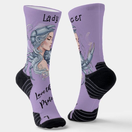 Calcetines Lady Cáncer – Estilo en cada paso Socken (Gewinkelt)