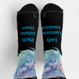 Calcetines Lady Piscis – Detalle creativo Socken