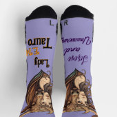 Calcetines Lady Tauro – Detalle único y zodiacal Socken (Oben)