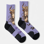 Calcetines Lady Tauro – Detalle único y zodiacal Socken (Rechts)