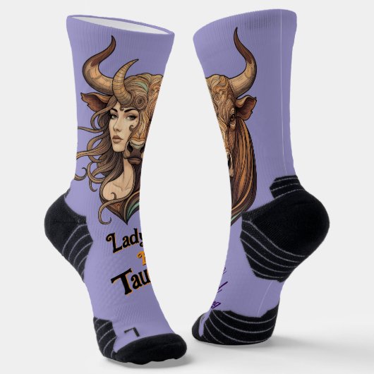Calcetines Lady Tauro – Detalle único y zodiacal Socken (Gewinkelt)