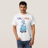 Calcifer fire blau T-Shirt (Vorne ganz)