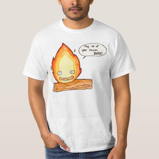 Calcifer kann alle Ihre cacbon brennen T-Shirt (Vorderseite)