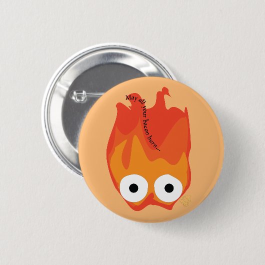 Calcifer Knopf Button (Vorne & Hinten)
