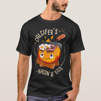 Calcifers Bacon And Egg I Camping Kochen I T-Shirt