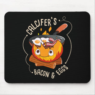 Calcifers Speck und Ei I Camping-Kochen I Speck Mousepad