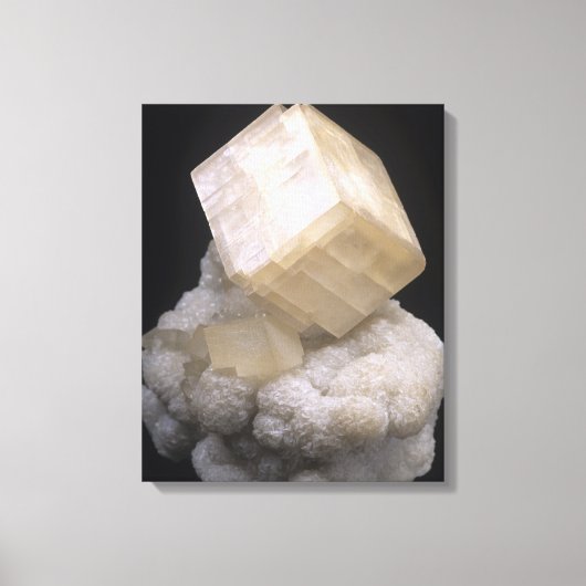 Calcite Crystals auf Dolomiten Leinwanddruck (Vorderseite)