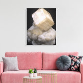 Calcite Crystals auf Dolomiten Leinwanddruck (Insitu (Wohnzimmer))