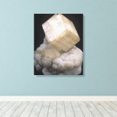 Calcite Crystals auf Dolomiten Leinwanddruck (Insitu (Holzboden))