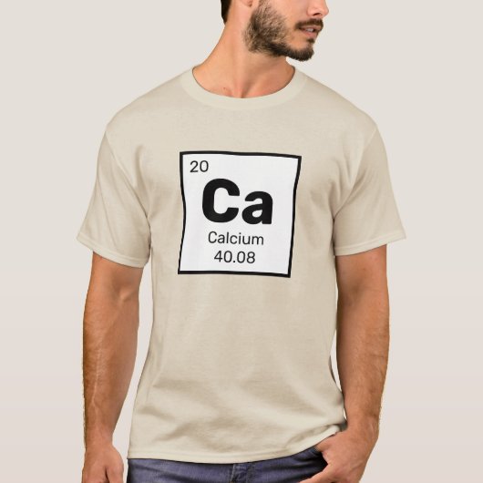 Calcium/Periodischer T - Shirt - Ca-Element (Vorderseite)