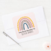 Calcomanía Quadratischer Aufkleber (Umschlag)