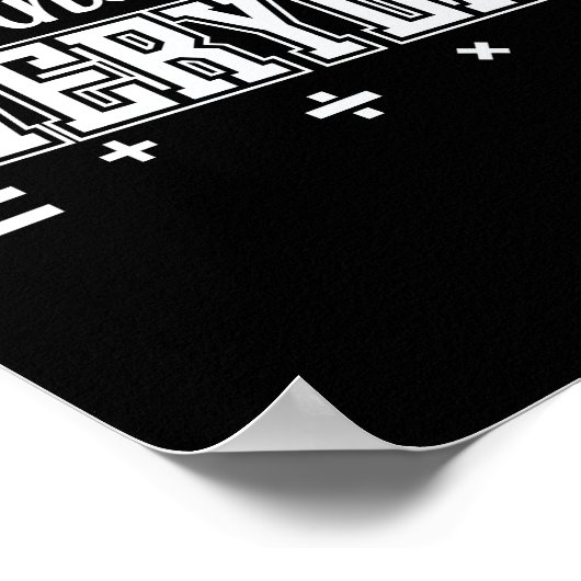 Calculate Kindness Into Everyday Mathematik Poster (Ecke)