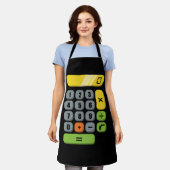 Calculator Costume Halloween Easy Cosplay Mathe Ge Schürze (Getragen)