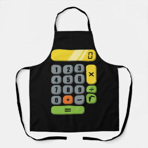 Calculator Costume Halloween Easy Cosplay Mathe Ge Schürze